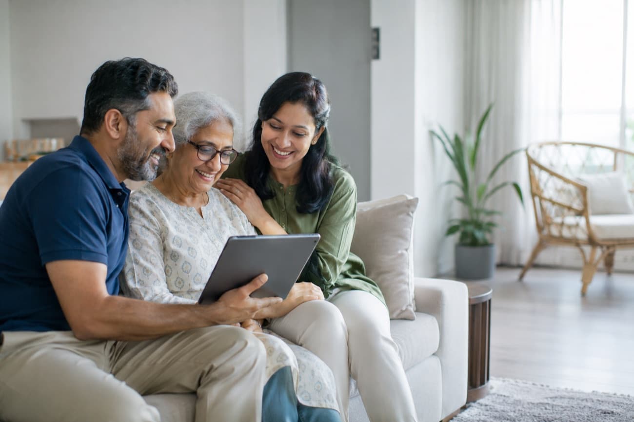 An NRI family managing their India matters together from abroad