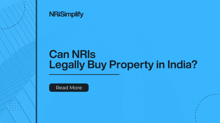 Can NRIs legally buy property in India?