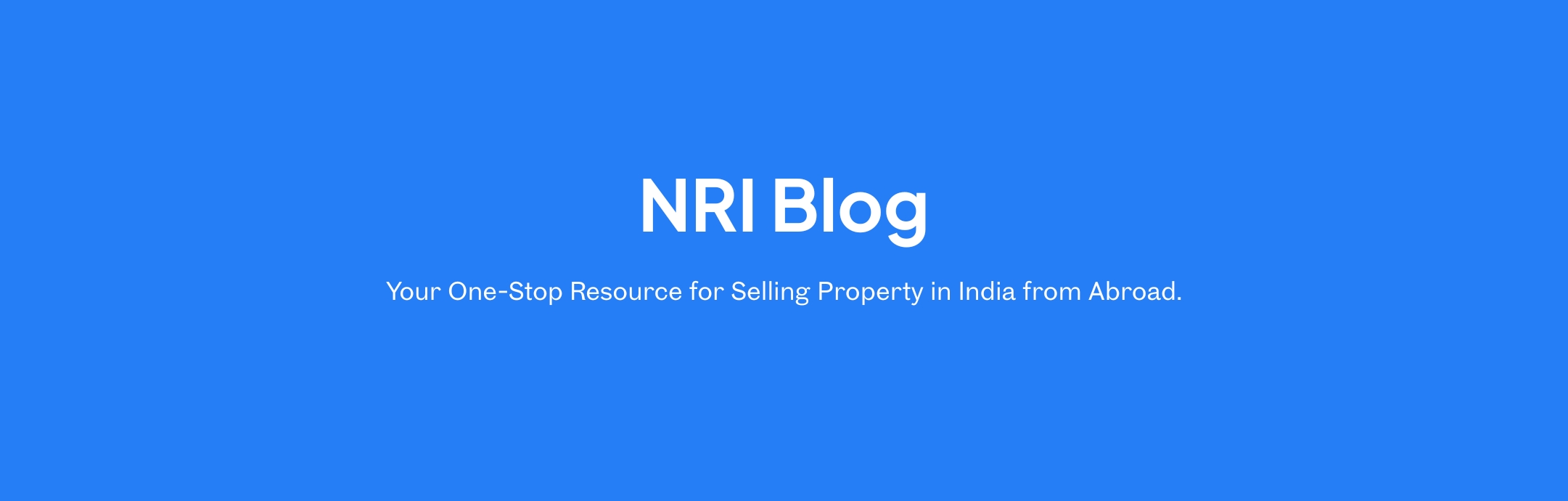 NRI Blog