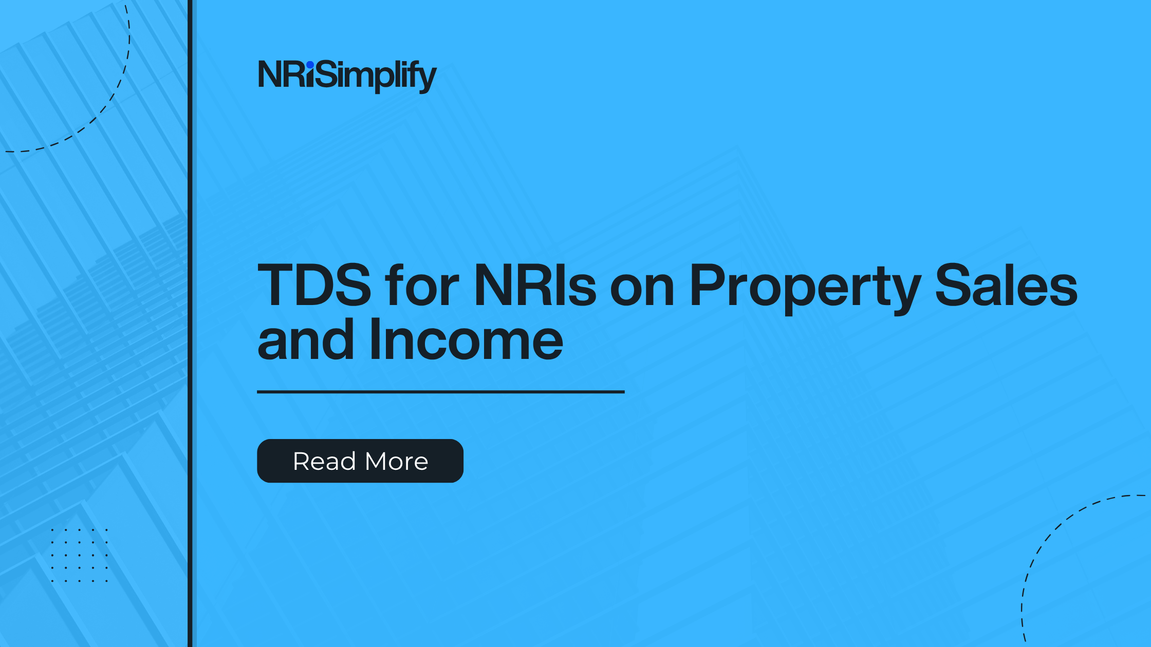 The image show elements that points about NRIs learning about TDS.