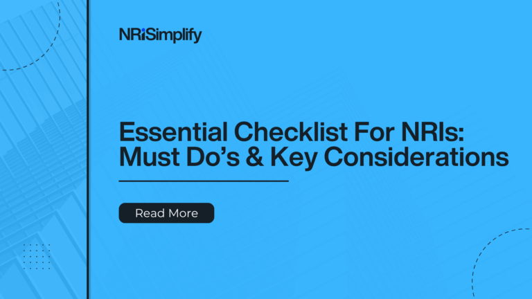 Essential Check lists for NRIs