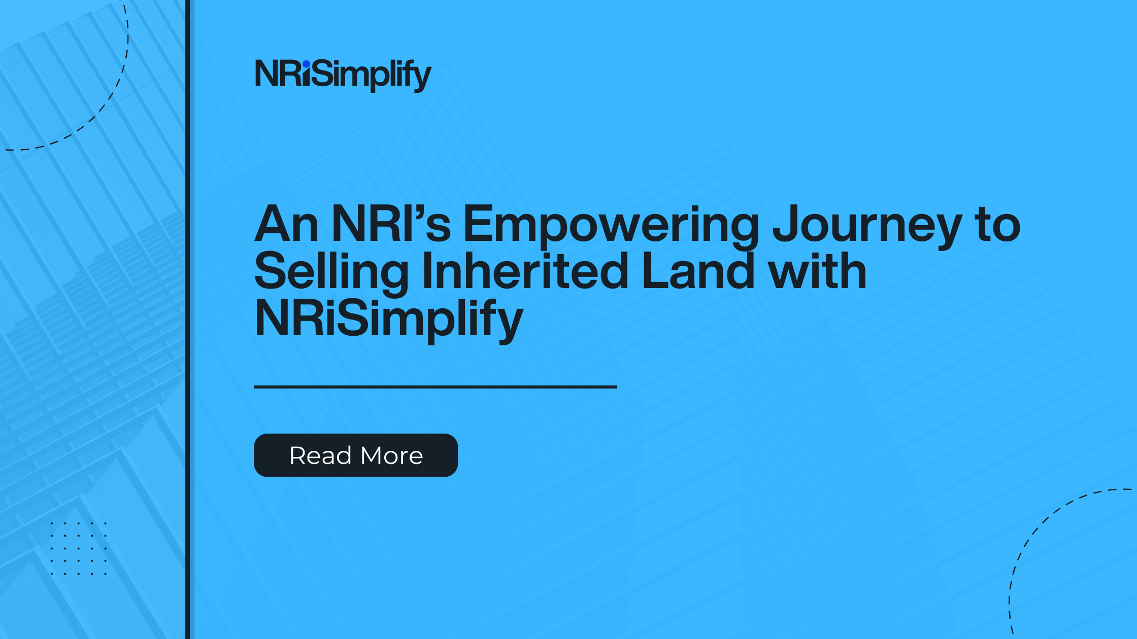 Flow that shows the steps on how NRIs can sell inherited land in Panjab.