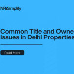 flowchart that shows common property title & ownership issues in delhi