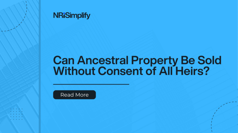 Legal rules on selling ancestral property in India without consent of all heirs